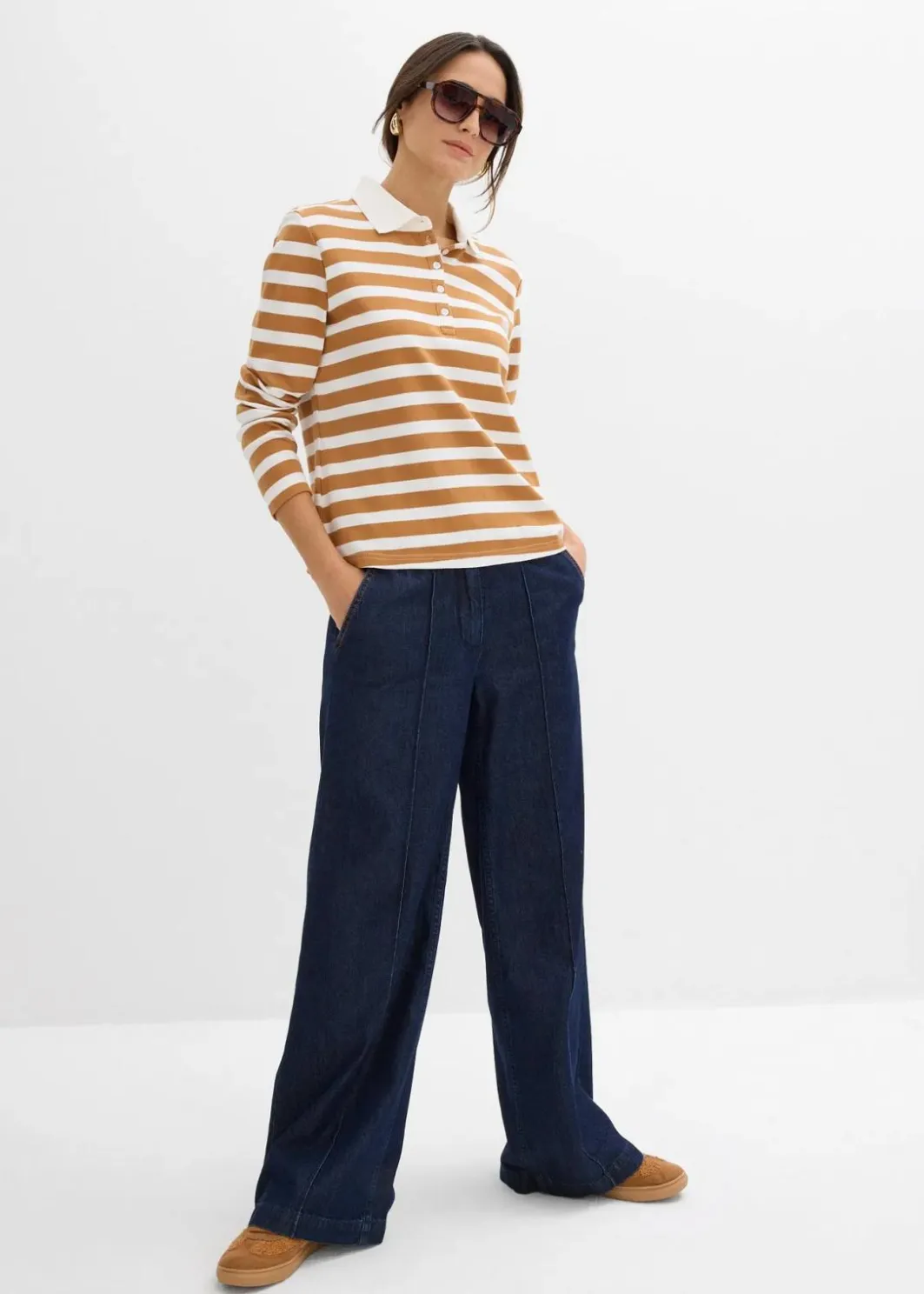 Best Poloshirt aus schwerer Bio-Baumwolle Damen Shirts & Tops|Basics
