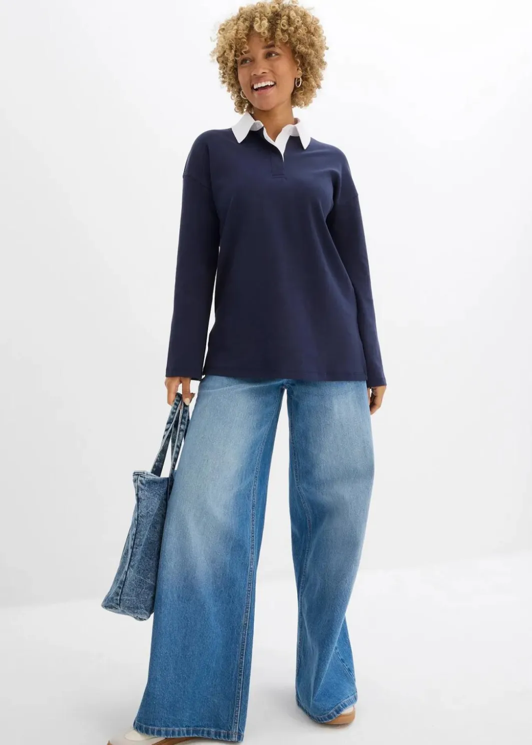 Poloshirt aus schwerer Bio-Baumwolle Damen Shirts & Tops|Nachhaltigere Materialien