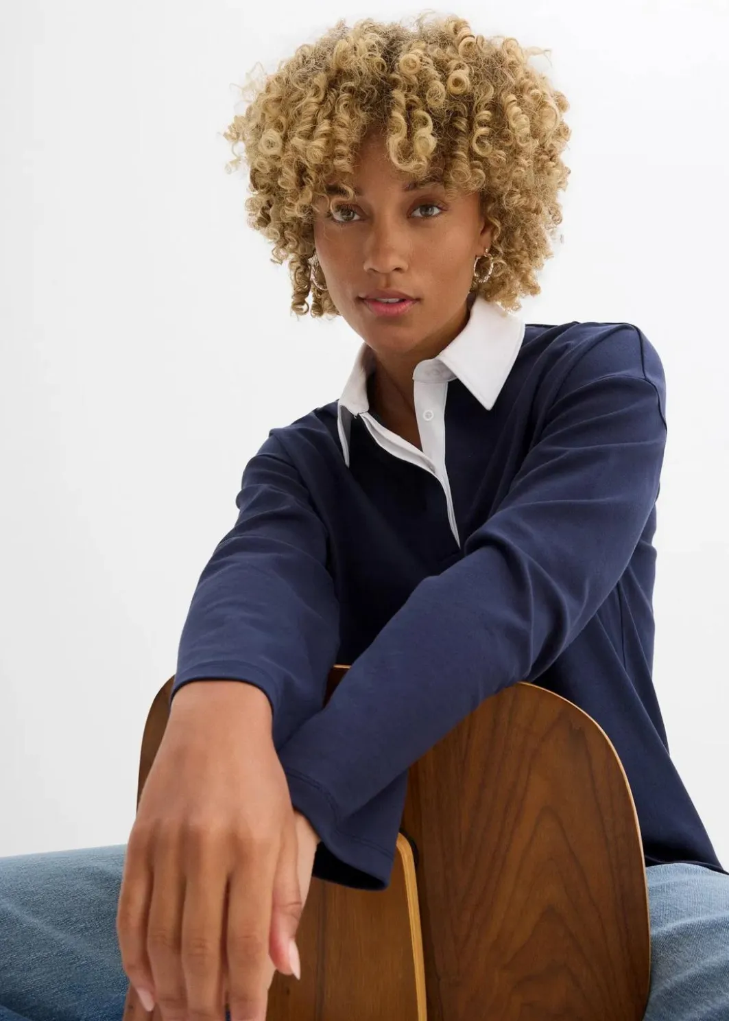 Poloshirt aus schwerer Bio-Baumwolle Damen Shirts & Tops|Nachhaltigere Materialien