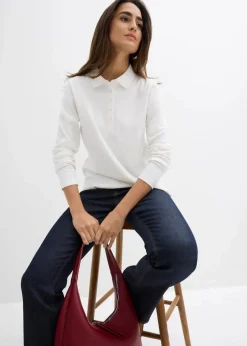 Discount Poloshirt aus schwerer Bio-Baumwolle Damen Bekleidung·Röcke|Basics