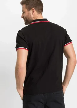 Herren bonprix Shirts & Polos|Große Größen|Poloshirt, Kurzarm aus reiner Bio-Baumwolle (2er Pack)