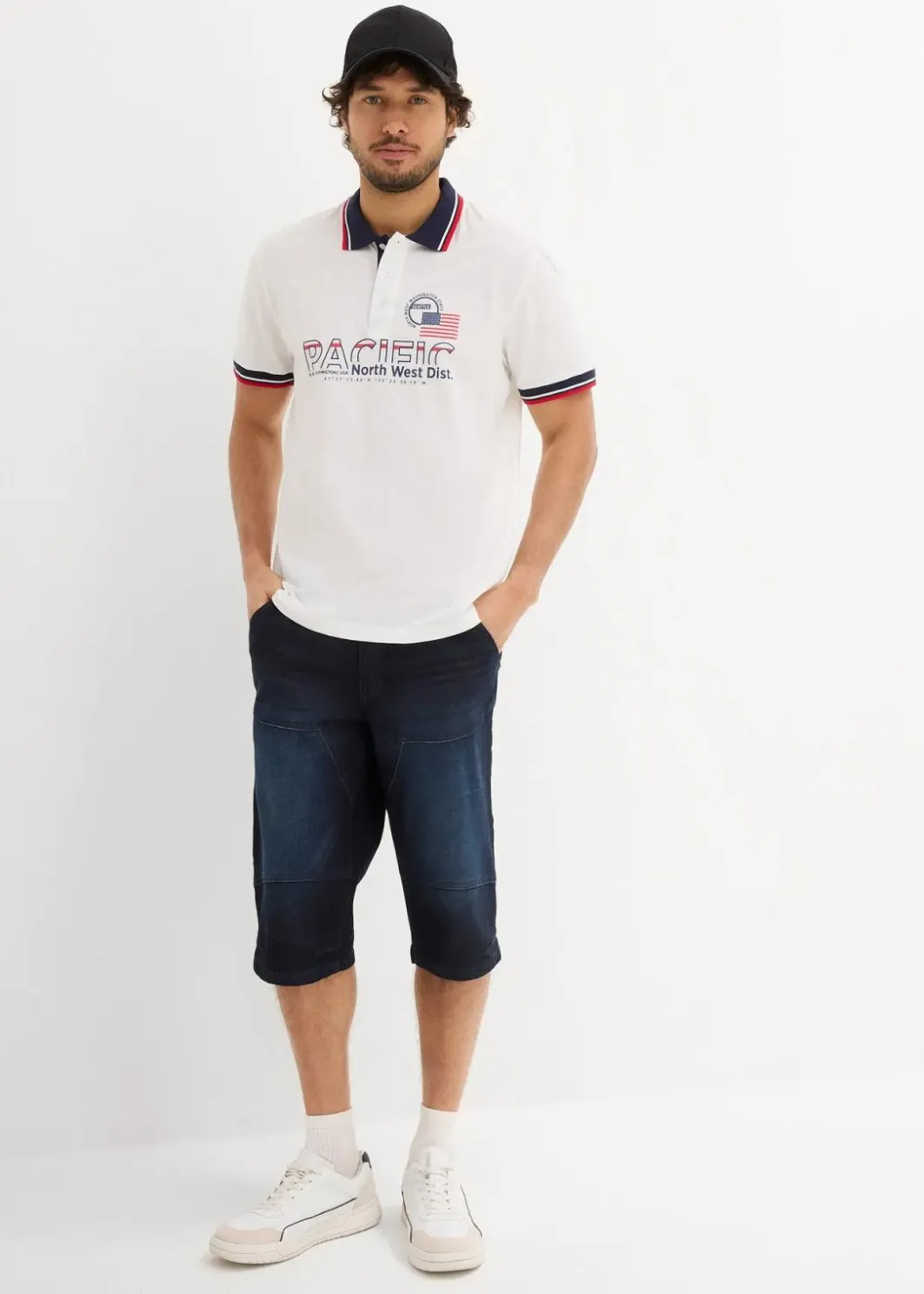 Herren bonprix Große Größen|Shirts & Polos|Poloshirt, Kurzarm aus reiner Bio-Baumwolle (2er Pack)
