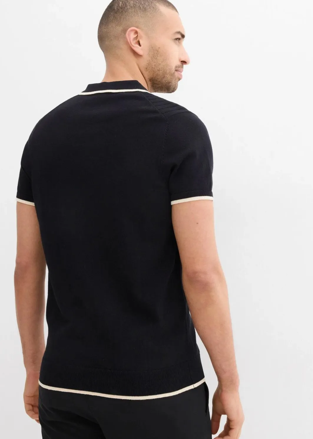 Herren bonprix Shirts & Polos|Poloshirt mit Kontrastdetails
