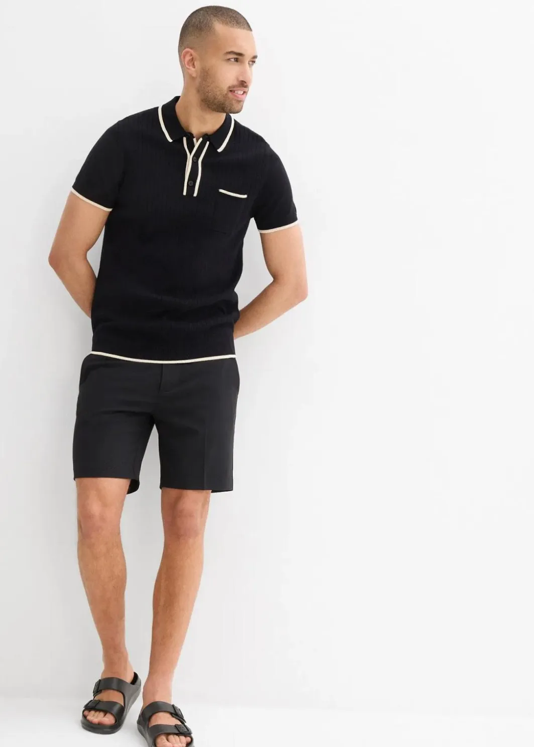 Herren bonprix Shirts & Polos|Poloshirt mit Kontrastdetails