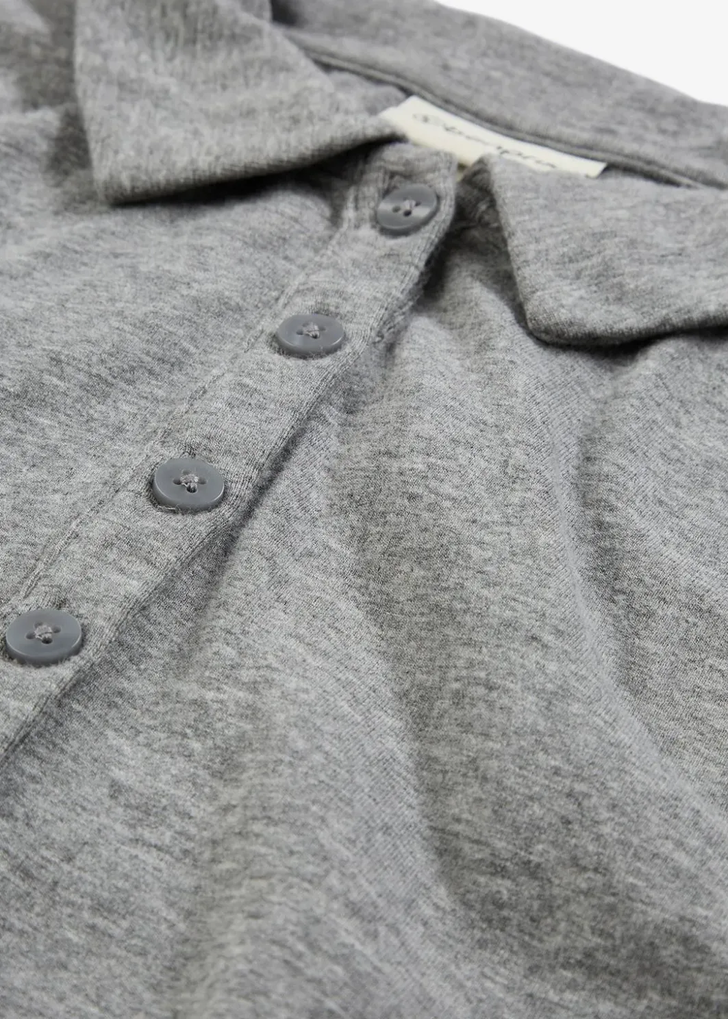 Damen bonprix Shirts & Tops|Poloshirt mit Woll-Anteil