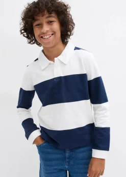 Kinder bonprix Jungen 9-16 Jahre·Bademode|Jungen 9-16 Jahre·Sweat & Strick|Polo-Sweatshirt aus reiner Bio-Baumwolle