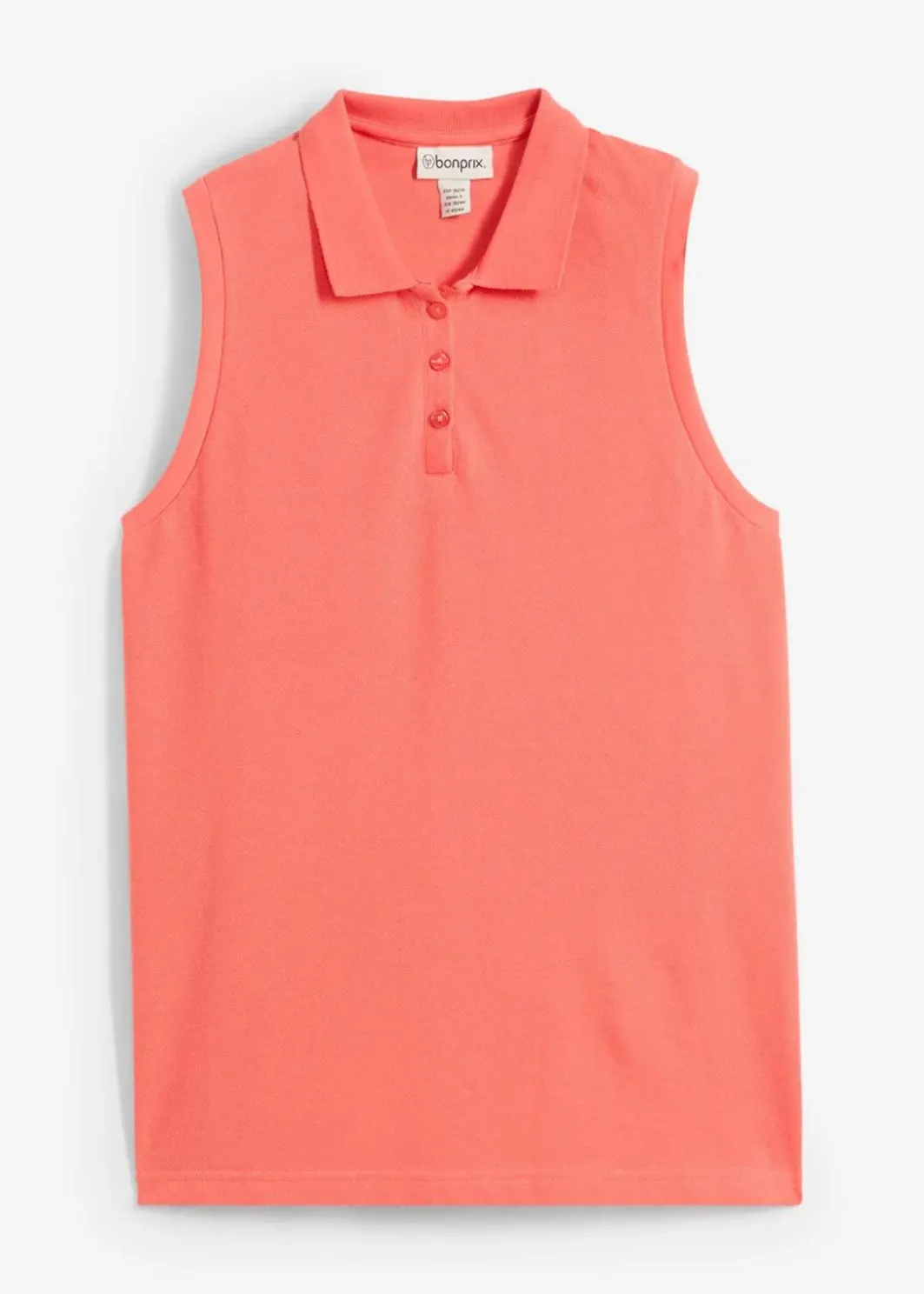 Damen bonprix Bekleidung·Röcke|Basics|Polo-Top aus reiner Bio-Baumwolle