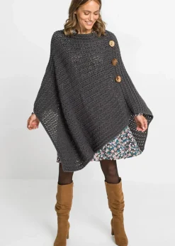Damen bonprix Ponchos|Schuhe & Accessoires In Spezialgrößen·Tücher & Ponchos|Poncho