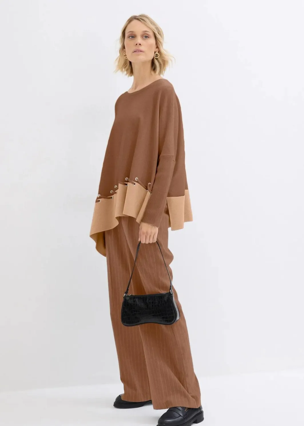 Damen bonprix Bekleidung·Umstandsmode|Bekleidung·Jeans|Poncho Feinstrickpullover