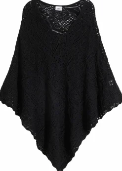 Sale Poncho in Häkeloptik Damen Ponchos|Schuhe & Accessoires In Spezialgrößen·Tücher & Ponchos