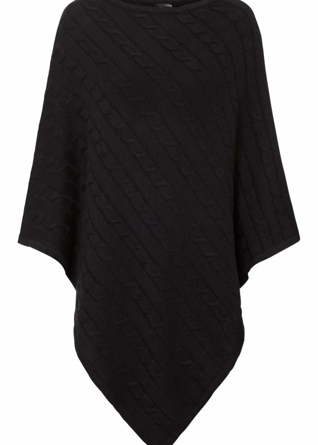 Damen bonprix Ponchos|Schuhe & Accessoires In Spezialgrößen·Tücher & Ponchos|Poncho mit Kaschmiranteil