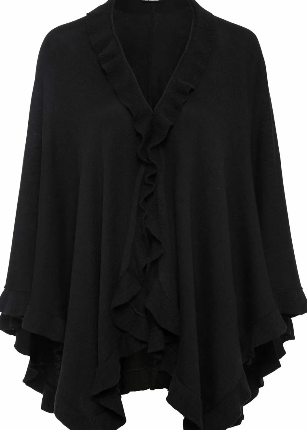 New Poncho mit Kaschmiranteil Damen Ponchos|Schuhe & Accessoires In Spezialgrößen·Tücher & Ponchos