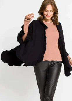 New Poncho mit Kaschmiranteil Damen Ponchos|Schuhe & Accessoires In Spezialgrößen·Tücher & Ponchos