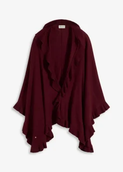 Damen bonprix Pullover & Strickjacken|Strickmode|Poncho mit Kaschmiranteil