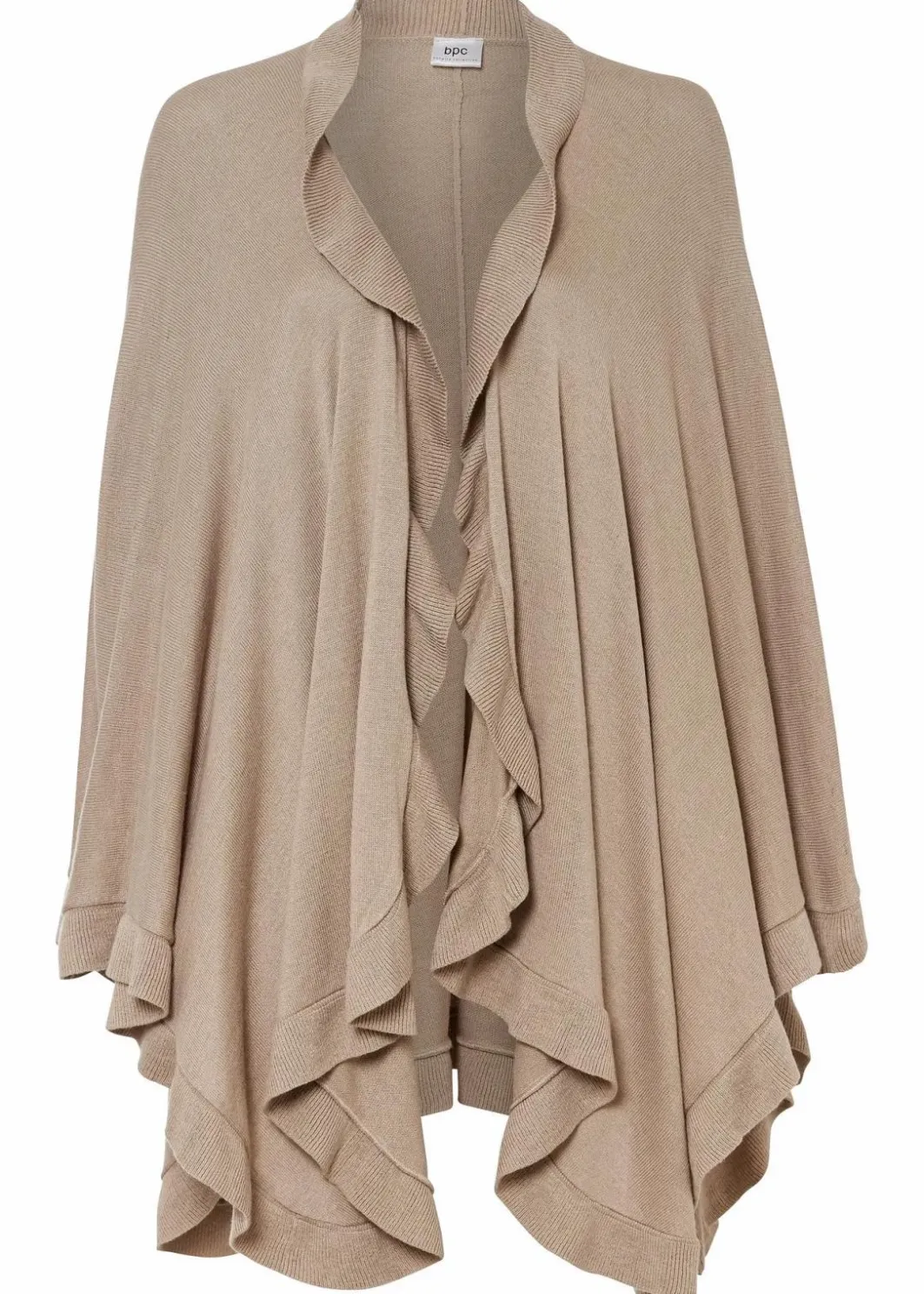 Damen bonprix Ponchos|Schuhe & Accessoires In Spezialgrößen·Tücher & Ponchos|Poncho mit Kaschmiranteil