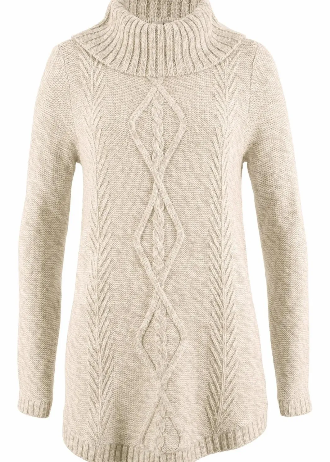 Damen bonprix Pullover & Strickjacken|Strickmode|Poncho-Longpullover, Langarm