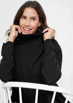 Damen bonprix Bekleidung·Umstandsmode|Bekleidung·Jeans|Poncho-Rollkragenpullover mit asymmetrischem Schnitt