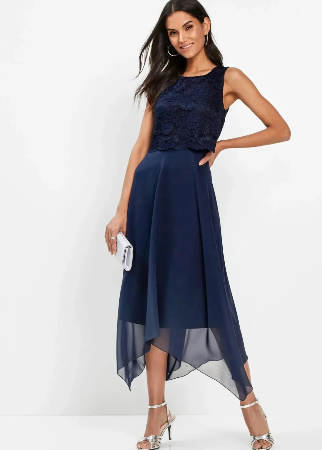 Premium Chiffonkleid mit Spitze Damen Kleider|Festliche Mode