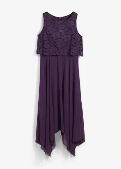 Outlet Premium Chiffonkleid mit Spitze Damen Kleider|Festliche Mode