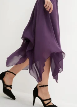 Outlet Premium Chiffonkleid mit Spitze Damen Kleider|Festliche Mode