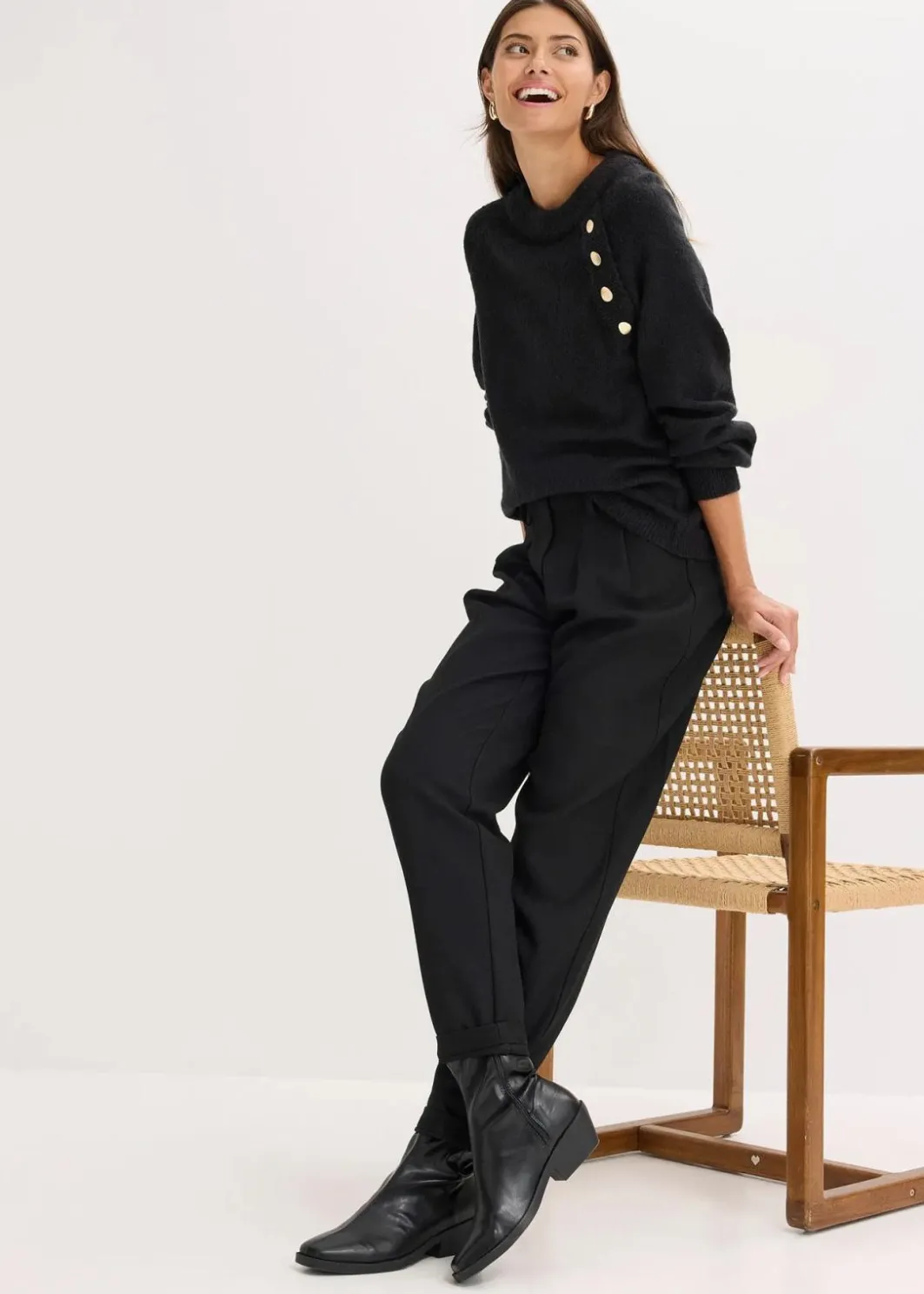 Damen bonprix Strickmode|Pullover & Strickjacken|Pullover