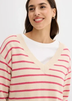 Damen bonprix Bekleidung·Umstandsmode|Bekleidung·Jeans|Pullover aus Baumwollmix