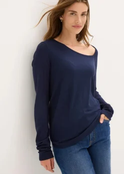 Online Pullover aus fließendem Viskose-Mix Damen Bekleidung·Umstandsmode|Bekleidung·Jeans