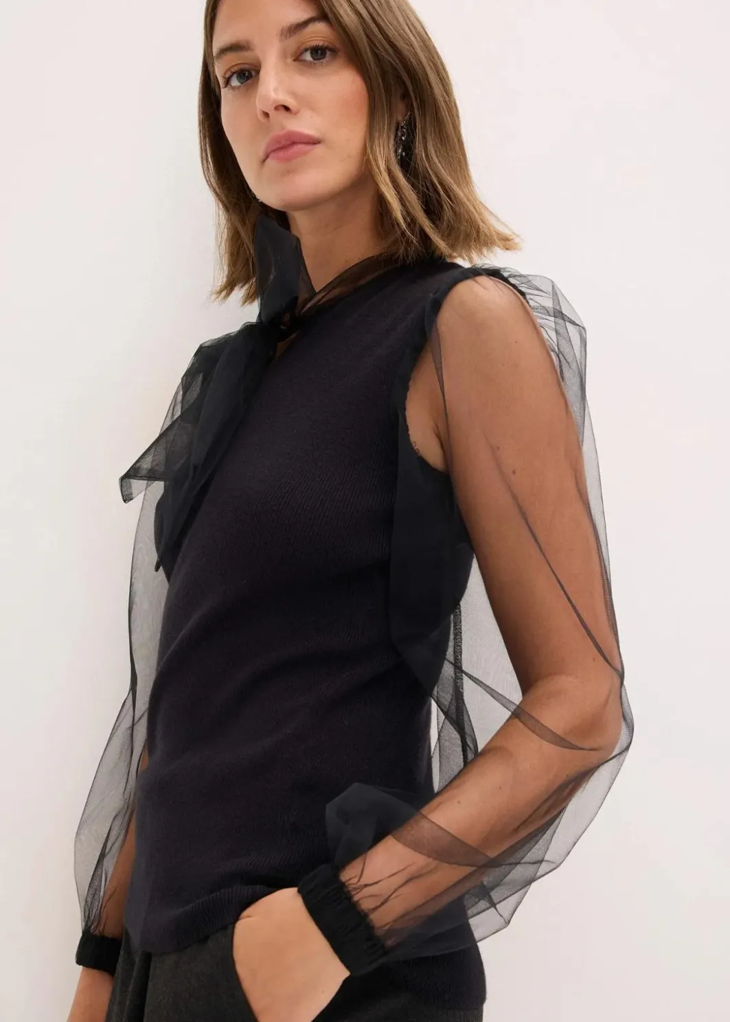 Damen bonprix Bekleidung·Umstandsmode|Bekleidung·Jeans|Pullover aus fließendem Viskose-Mix