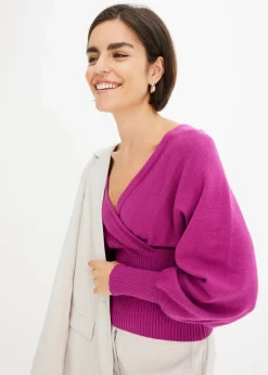 Pullover aus fließendem Viskose-Mix Damen Bekleidung·Umstandsmode|Strickmode