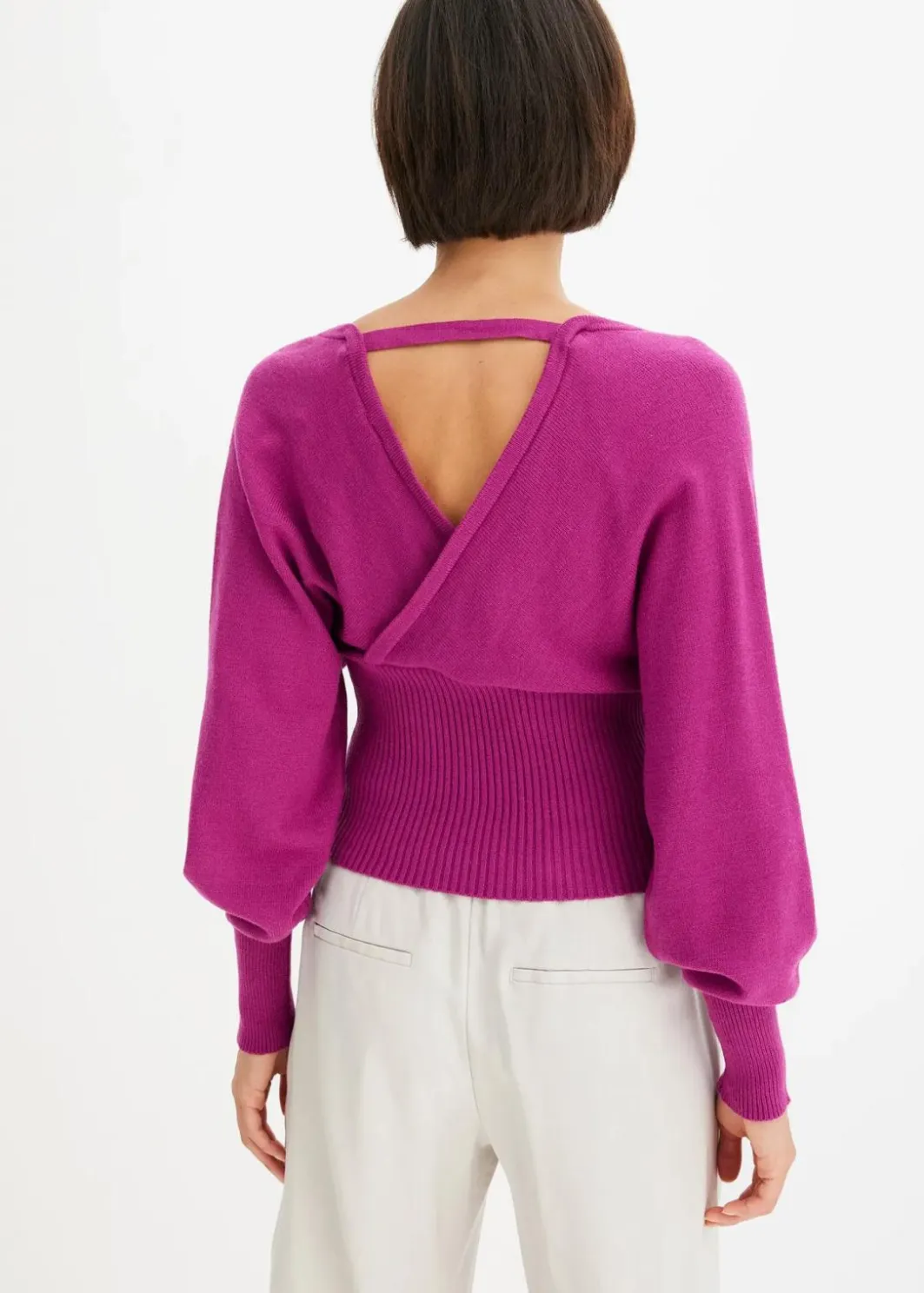 Pullover aus fließendem Viskose-Mix Damen Bekleidung·Umstandsmode|Strickmode