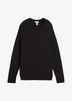 Herren bonprix Große Größen|Pullover & Strickjacken|Pullover aus Struktur-Baumwoll-Mix