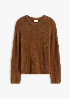 Damen bonprix Bekleidung·Umstandsmode|Pullover & Strickjacken|Pullover in Plüsch-Optik