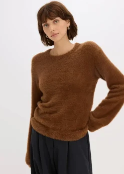 Damen bonprix Bekleidung·Umstandsmode|Pullover & Strickjacken|Pullover in Plüsch-Optik