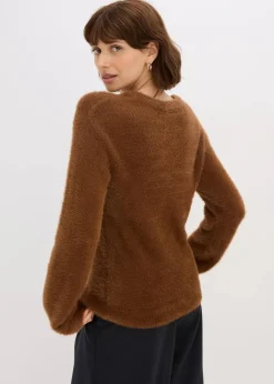 Damen bonprix Bekleidung·Umstandsmode|Pullover & Strickjacken|Pullover in Plüsch-Optik