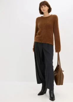 Damen bonprix Bekleidung·Umstandsmode|Pullover & Strickjacken|Pullover in Plüsch-Optik