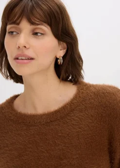 Damen bonprix Bekleidung·Umstandsmode|Pullover & Strickjacken|Pullover in Plüsch-Optik