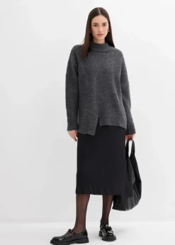 Sale Pullover mit asymmetrischem Saumverlauf und Wollanteil Damen Bekleidung·Umstandsmode|Bekleidung·Jeans