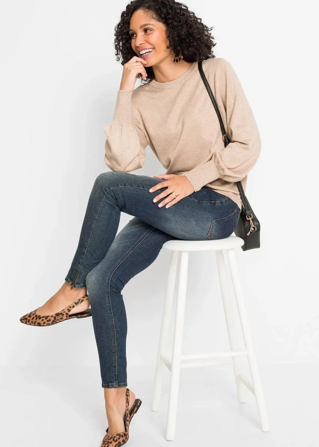 New Pullover mit Ballon-Ärmel Damen Bekleidung·Jeans|Pullover & Strickjacken