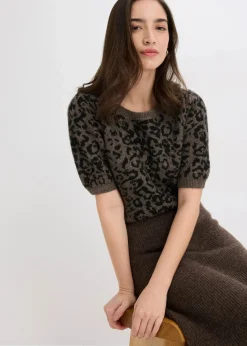 Online Pullover mit Ballonärmeln Damen Strickmode|Pullover & Strickjacken