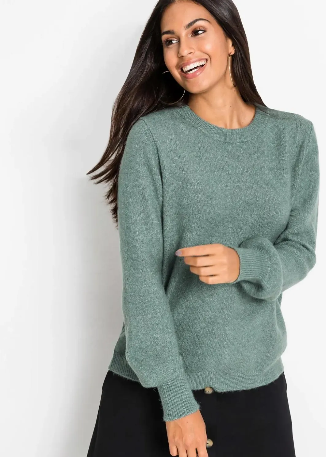 Damen bonprix Bekleidung·Umstandsmode|Pullover & Strickjacken|Pullover mit Ballonärmeln