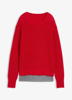 Pullover mit Bluseneinsatz Damen Bekleidung·Umstandsmode|Bekleidung·Jeans