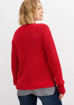Pullover mit Bluseneinsatz Damen Bekleidung·Umstandsmode|Bekleidung·Jeans