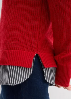 Pullover mit Bluseneinsatz Damen Bekleidung·Umstandsmode|Bekleidung·Jeans