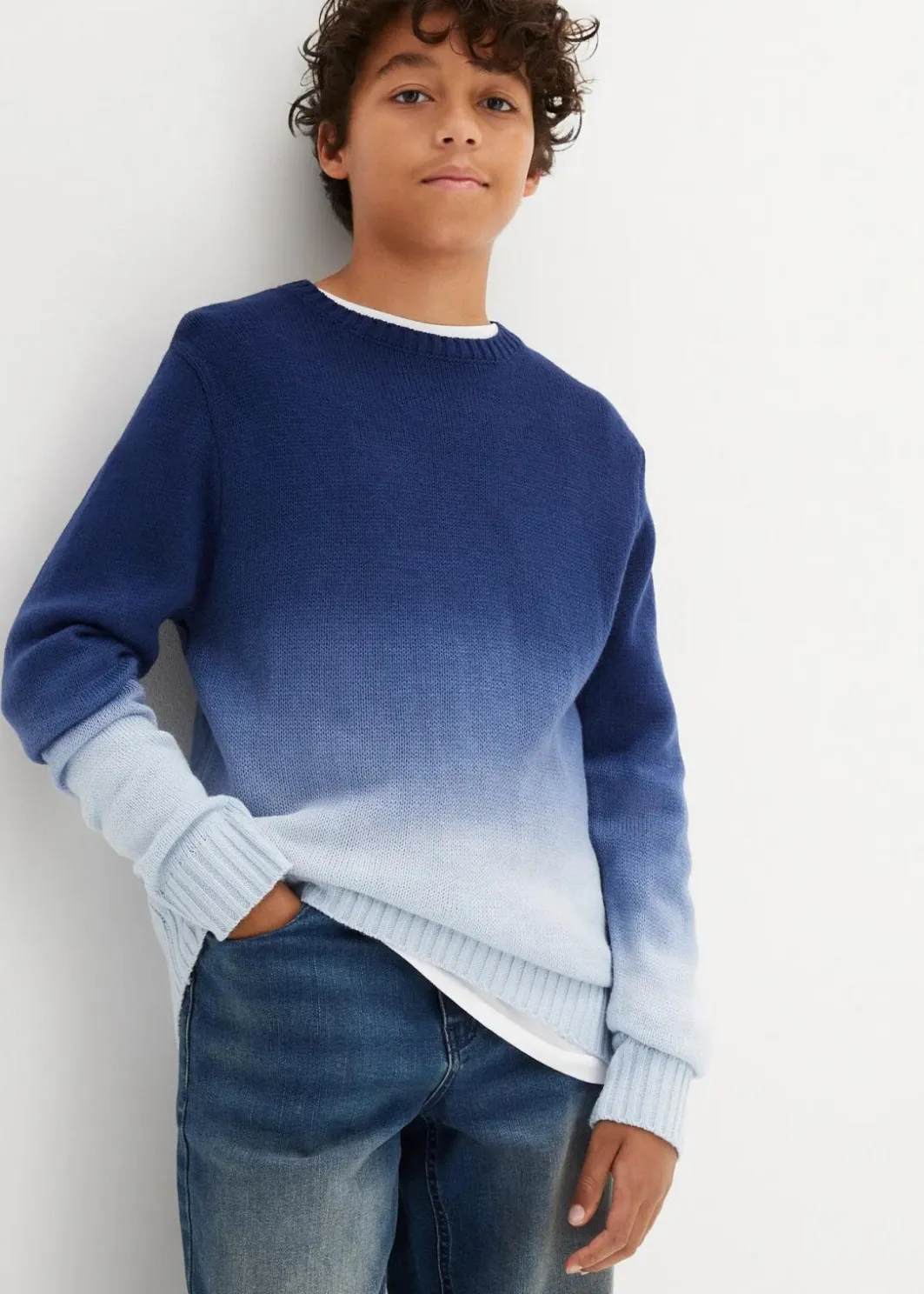 Online Pullover mit Farbverlauf Kinder Jungen 9-16 Jahre·Sweat & Strick