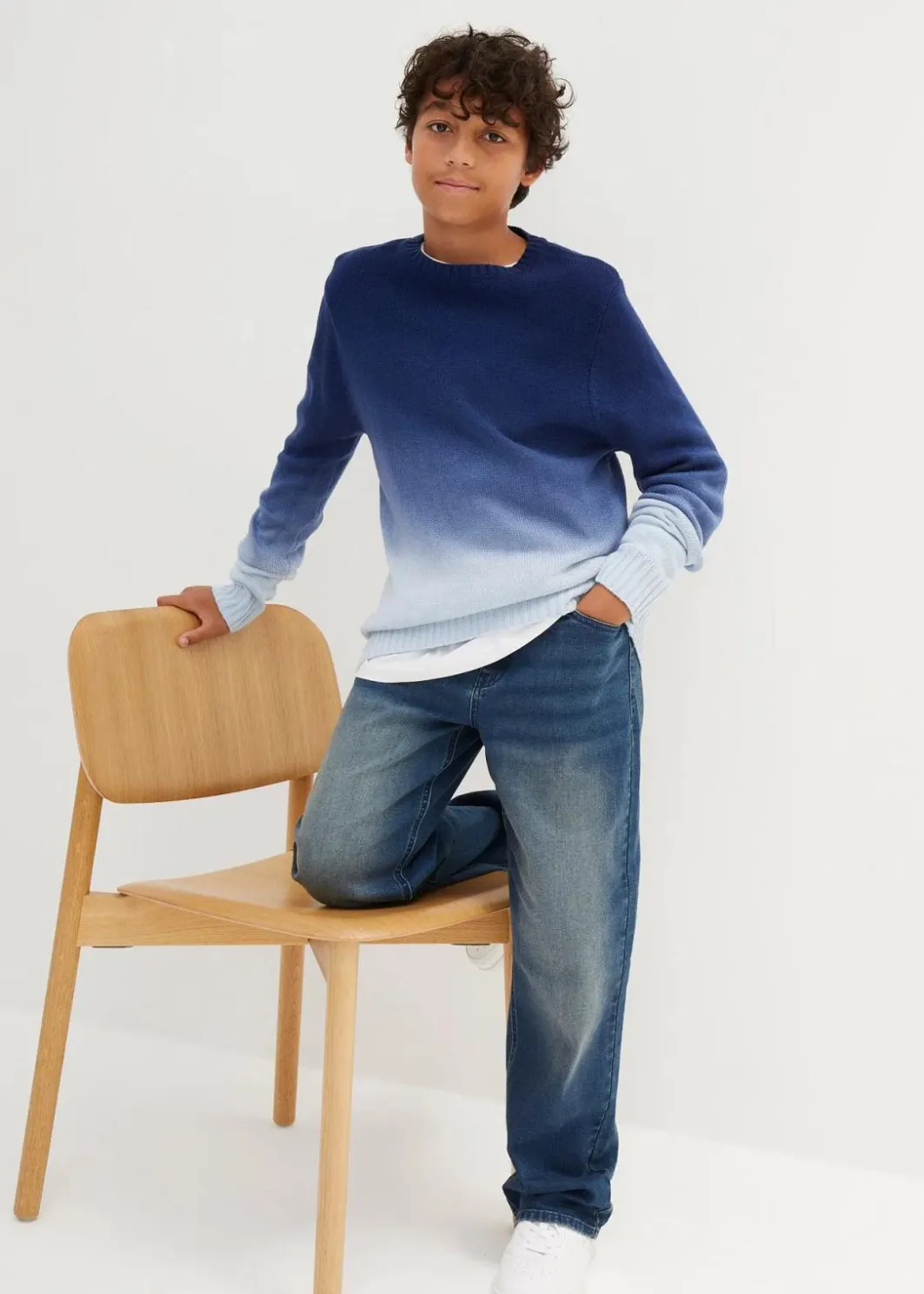 Online Pullover mit Farbverlauf Kinder Jungen 9-16 Jahre·Sweat & Strick