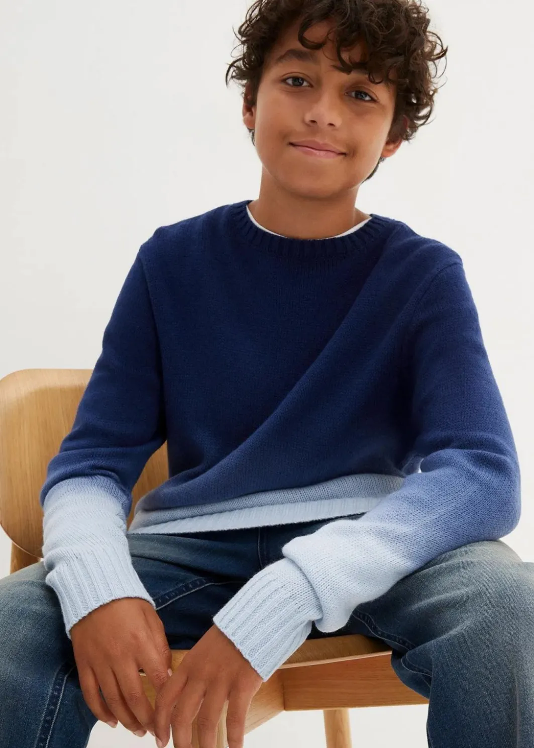 Online Pullover mit Farbverlauf Kinder Jungen 9-16 Jahre·Sweat & Strick