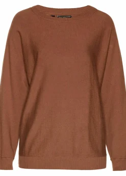 Hot Pullover mit Fledermausärmeln Damen Strickmode|Pullover & Strickjacken
