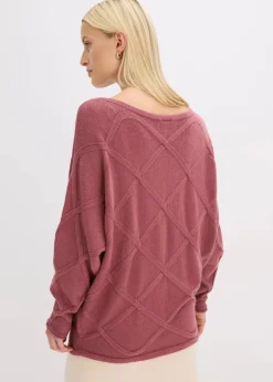 Best Pullover mit horizonatalem Zopfmuster Damen Bekleidung·Umstandsmode|Strickmode
