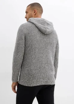 Herren bonprix Pullover & Strickjacken|Große Größen|Pullover mit Kapuze