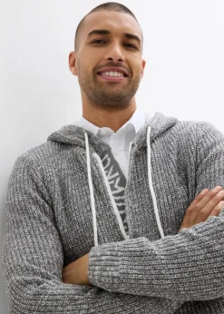 Herren bonprix Pullover & Strickjacken|Große Größen|Pullover mit Kapuze